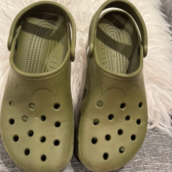 CROCS Womens 10-11 Mens 8-9 Army Green - Picture 3 of 8